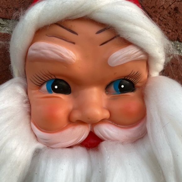 Vintage Hanging Santa Face, Musical, Christmas - Picture 3 of 7